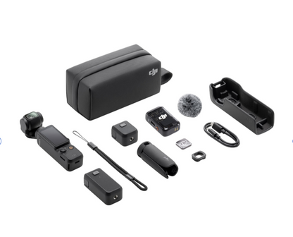DJI Pocket 3 3-Axis Stabilized 4K Handheld Camera with Rotatable touchscreen and Accessories - Black
