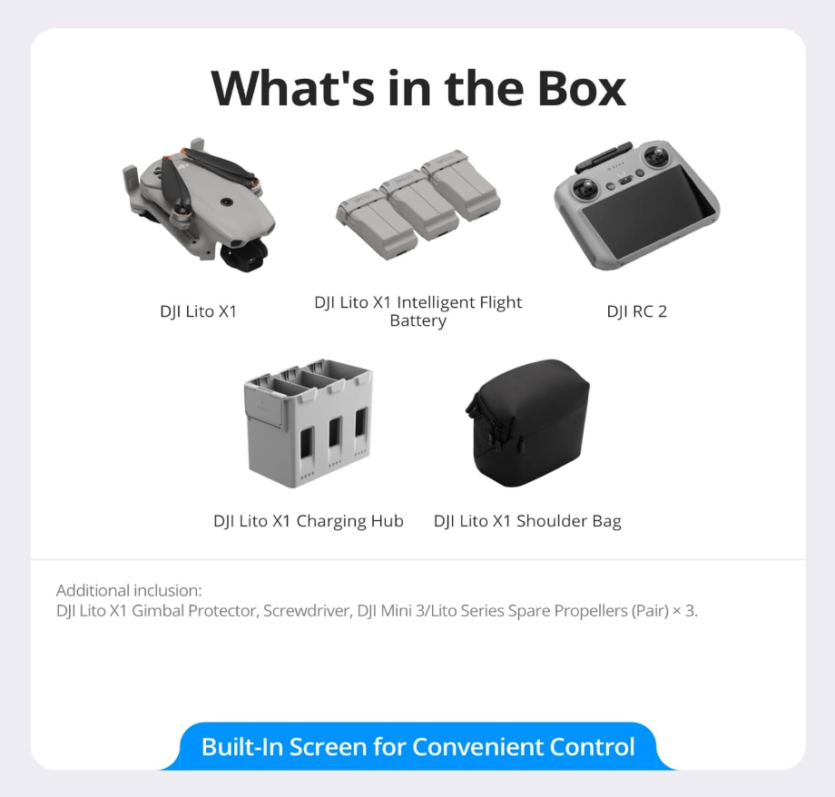 DJI Lito X1 Fly More Combo (DJI RC 2)