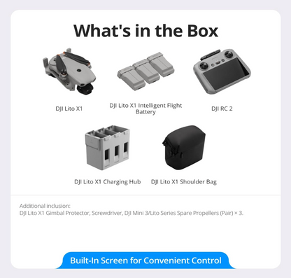 DJI Lito X1 Fly More Combo (DJI RC 2)
