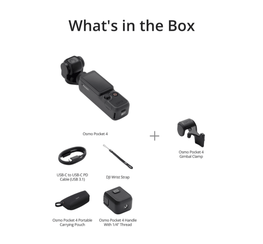 DJI Osmo Pocket 4 3-Axis Stabilized 4K Handheld Camera | | Relia Home