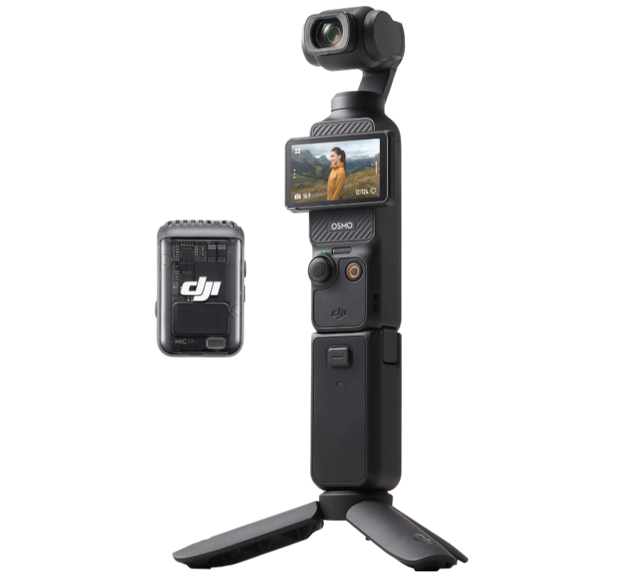 DJI Pocket 3 3-Axis Stabilized 4K Handheld Camera with Rotatable touchscreen and Accessories - Black | | Relia Home