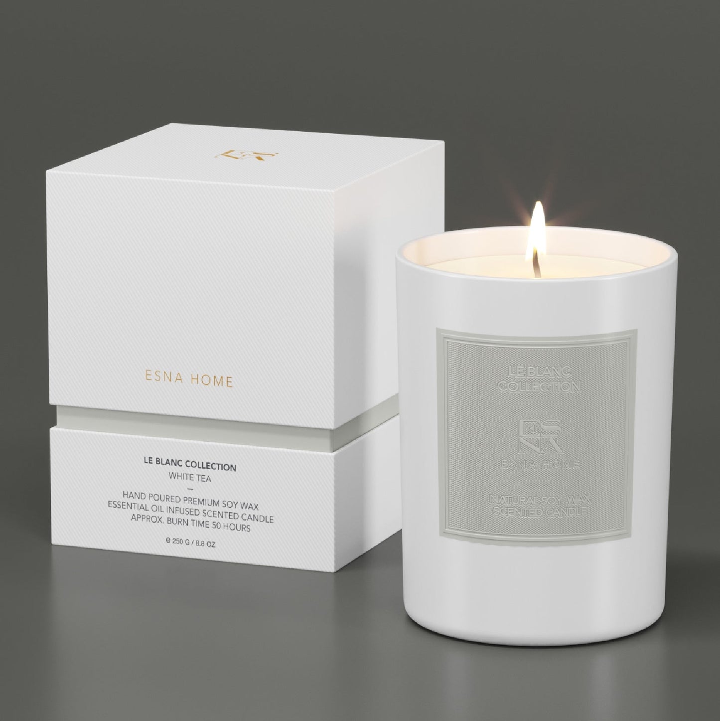 White Tea Scented Candle | Le Blanc Collection | | Relia Home