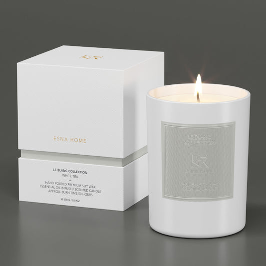 White Tea Scented Candle | Le Blanc Collection | | Relia Home